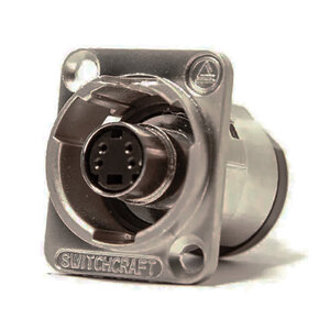 Switchcraft SVHS doorvoer chassisdeel zilver SVHS doorvoer chassisdeel zilver