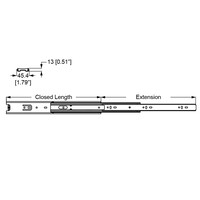 R2422k ladegeleider 550mm zwart (2 stuks)