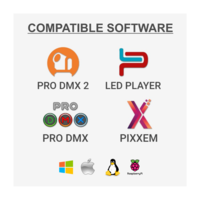 LD-1024DIN NET 1024 -kanaals DMX-interface & multizone controller