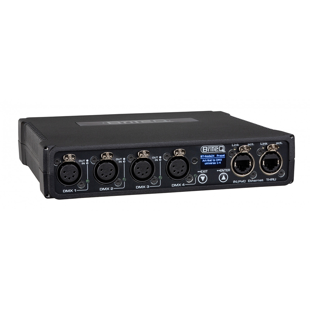 Briteq BT-NODE24 Mk2 (5pin XLR) highspeed ArtNet & sACN node afbeelding