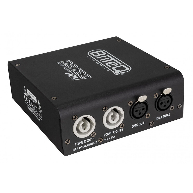 Briteq DS123-RDM DMX-Splitter PowerCON / XLR 3pin DS123-RDM DMX-Splitter PowerCON / XLR 3pin