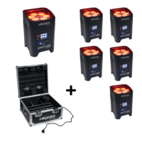 6x Eventpar + flightcase