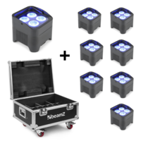 BeamZ 8x BBP94 verticale LED par + FCC9 flightcase 8x BBP94 verticale LED par + FCC9 flightcase