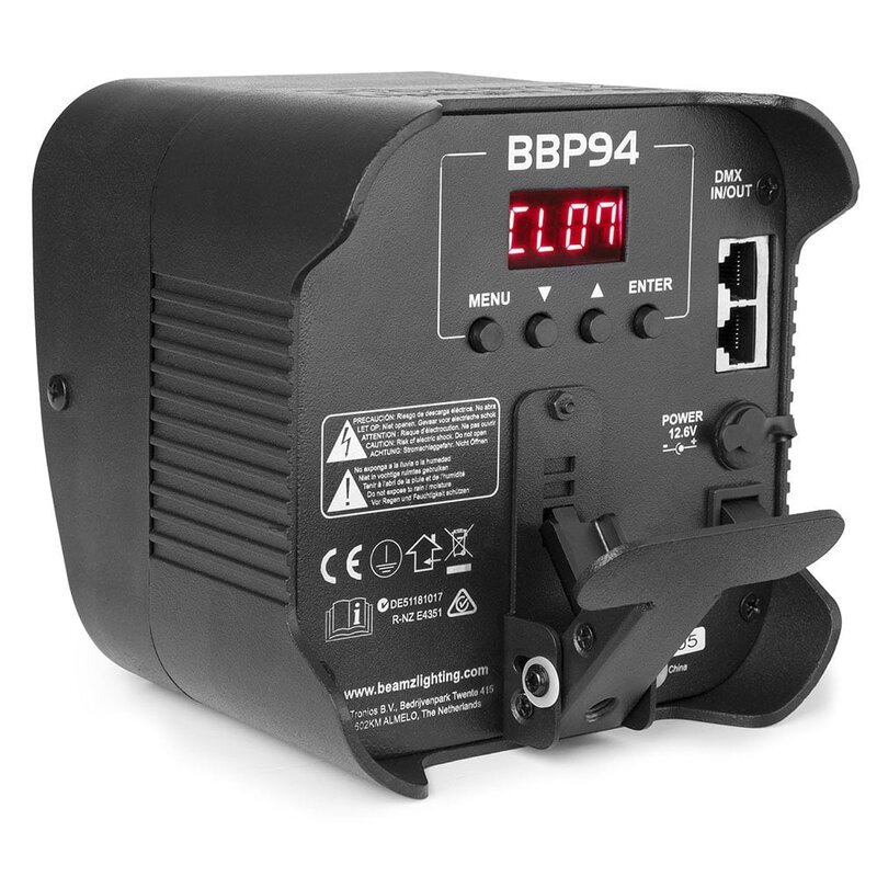 6x BBP94 verticale LED par + AC-440 flightbag