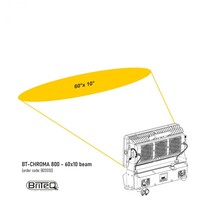 Beam shaper voor BT-CHROMA 800 60° x 10° beam