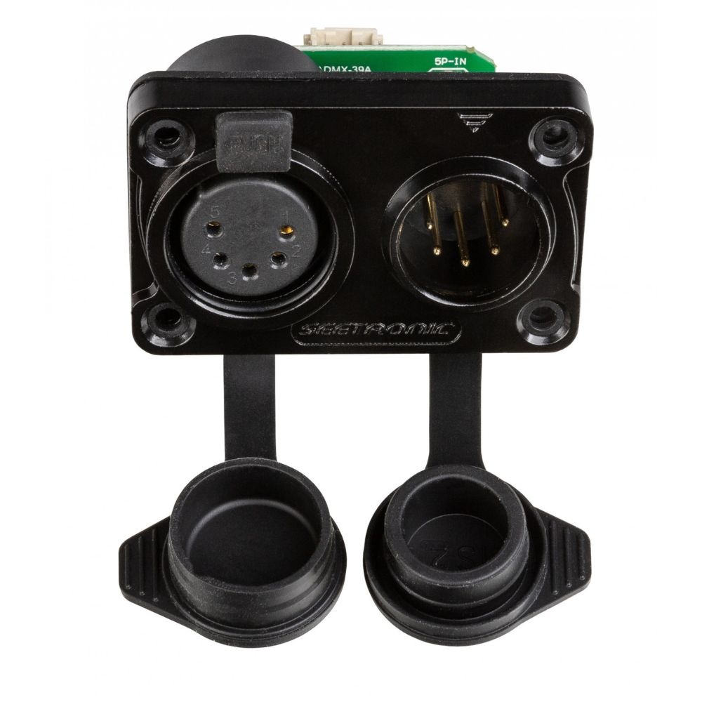 Briteq Modificatiekit van IP65 XLR 3pin (man/vrouw) naar IP65 XLR 5pin (man/vrouw) afbeelding