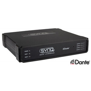 Synq DBI-04 Analoge Dante netwerkaudiobrug met AES67