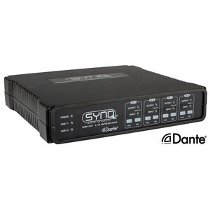 Synq DBI-44 Analoge Dante netwerkaudiobrug met AES67