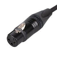 FLN09 DMX/AES-EBU Kabel met 3-polige Neutrik pluggen 6m