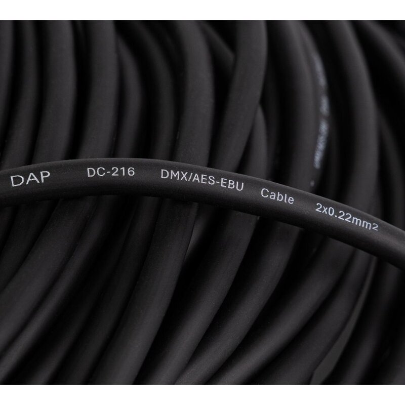 FLN09 DMX/AES-EBU Kabel met 3-polige Neutrik pluggen 6m