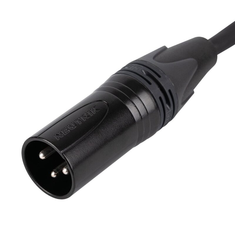 FLN09 DMX/AES-EBU Kabel met 3-polige Neutrik pluggen 1,5m