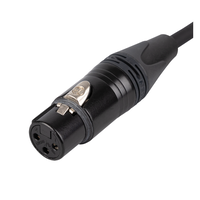 FLN09 DMX/AES-EBU Kabel met 3-polige Neutrik pluggen 75cm