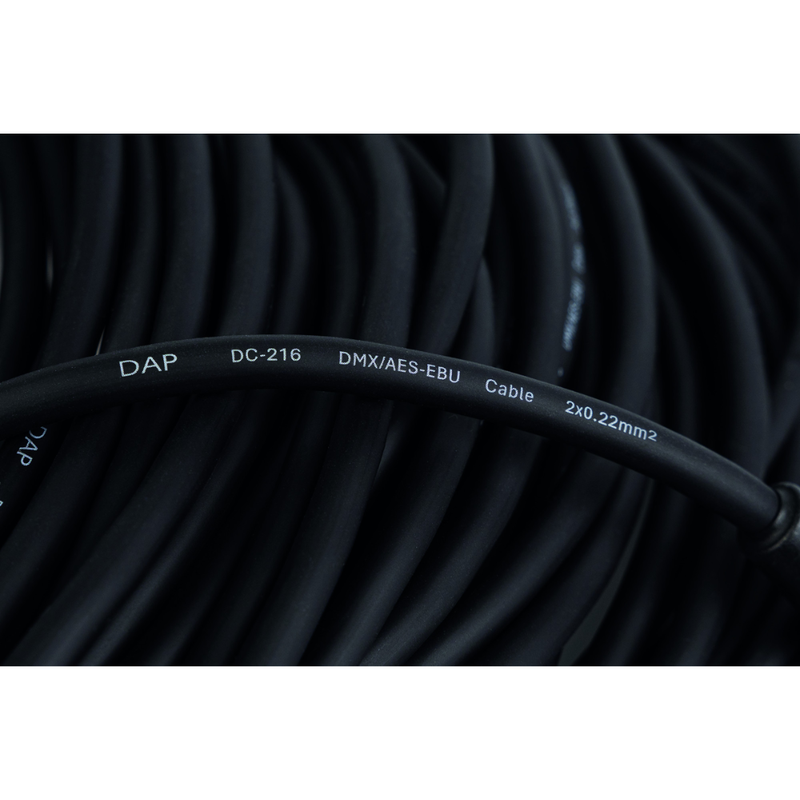 FLN09 DMX/AES-EBU Kabel met 3-polige Neutrik pluggen 75cm