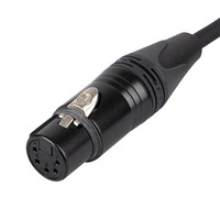 FLN08 DMX/AES-EBU kabel met 5-polige Neutrik pluggen 75cm