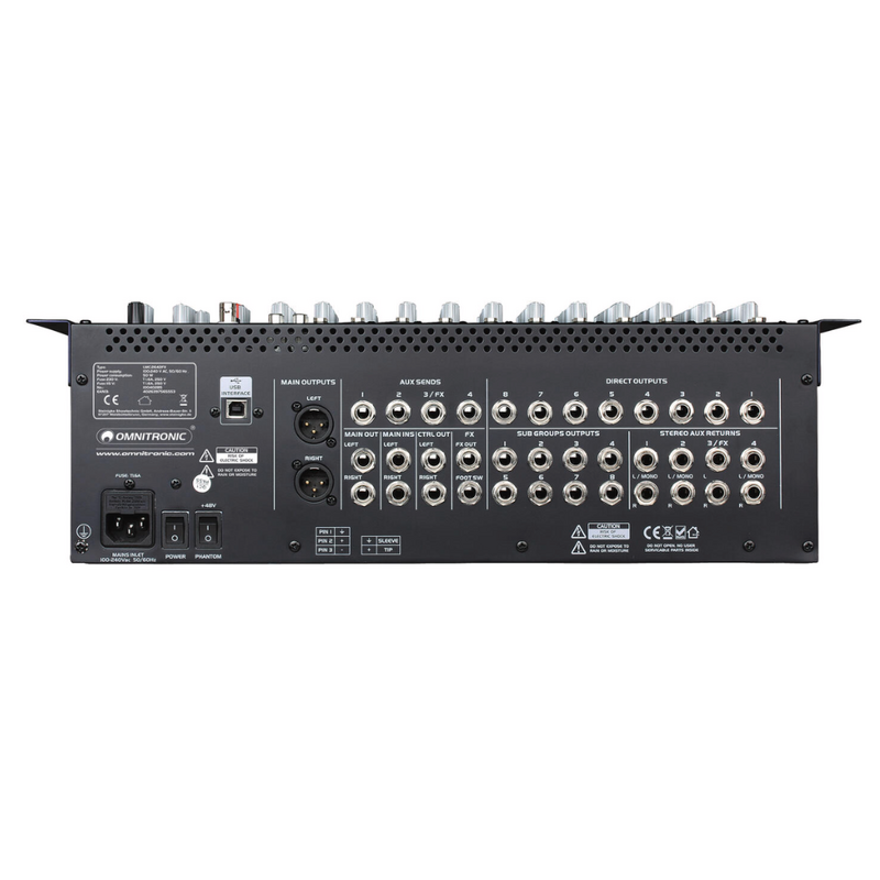 Omnitronic LMC-2642FX USB mengpaneel met audio-interface LMC-2642FX USB mengpaneel met audio-interface
