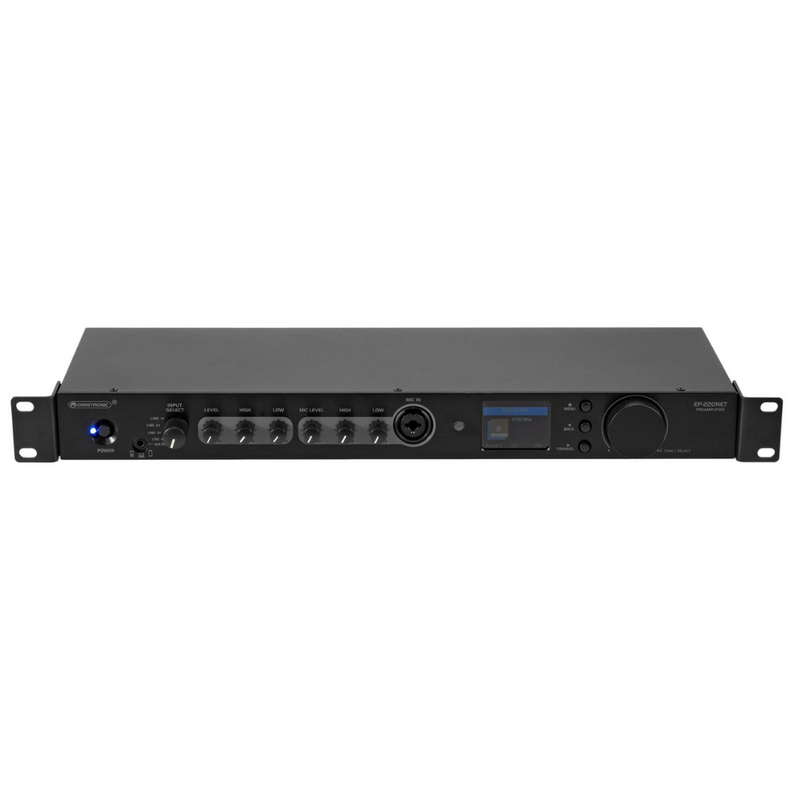 Omnitronic EP-220NET Internetradio & mediaspeler met BT & DAB+ 1HE EP-220NET Internetradio & mediaspeler met BT & DAB+ 1HE