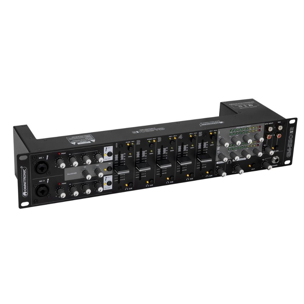Omnitronic EM-550B MK2 5+2-kanaals mixer afbeelding