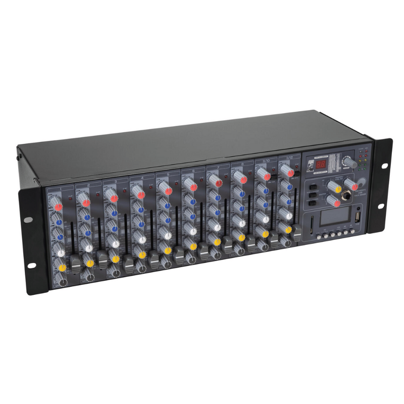 Omnitronic RM-1422FX 12-kanaals rackmixer met USB, DSP-FX & MP3 RM-1422FX 12-kanaals rackmixer met USB, DSP-FX & MP3