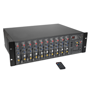 Omnitronic RM-1422FXA 12-kanaals power mixer met USB, DSP-FX & MP3 Omnitronic RM-1422FXA 12-kanaals power mixer met USB, DSP-FX & MP3