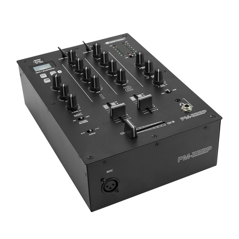 PM-222P 2-kanaals dj-mixer met Bluetooth en MP3 speler