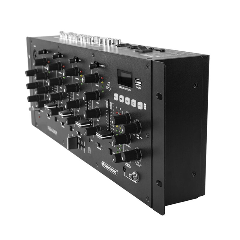PM-444Pi 4-kanaals dj-mixer met Bluetooth, MP3 speler en USB interface