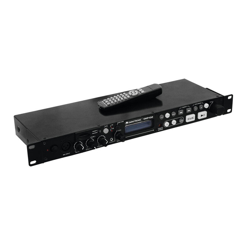 DMP-102 MP3 speler voor SDHC/MMC en USB met afstandsbediening