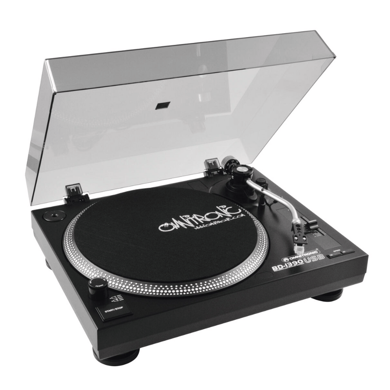 Omnitronic BD-1390 USB Draaitafel zwart BD-1390 USB Draaitafel zwart