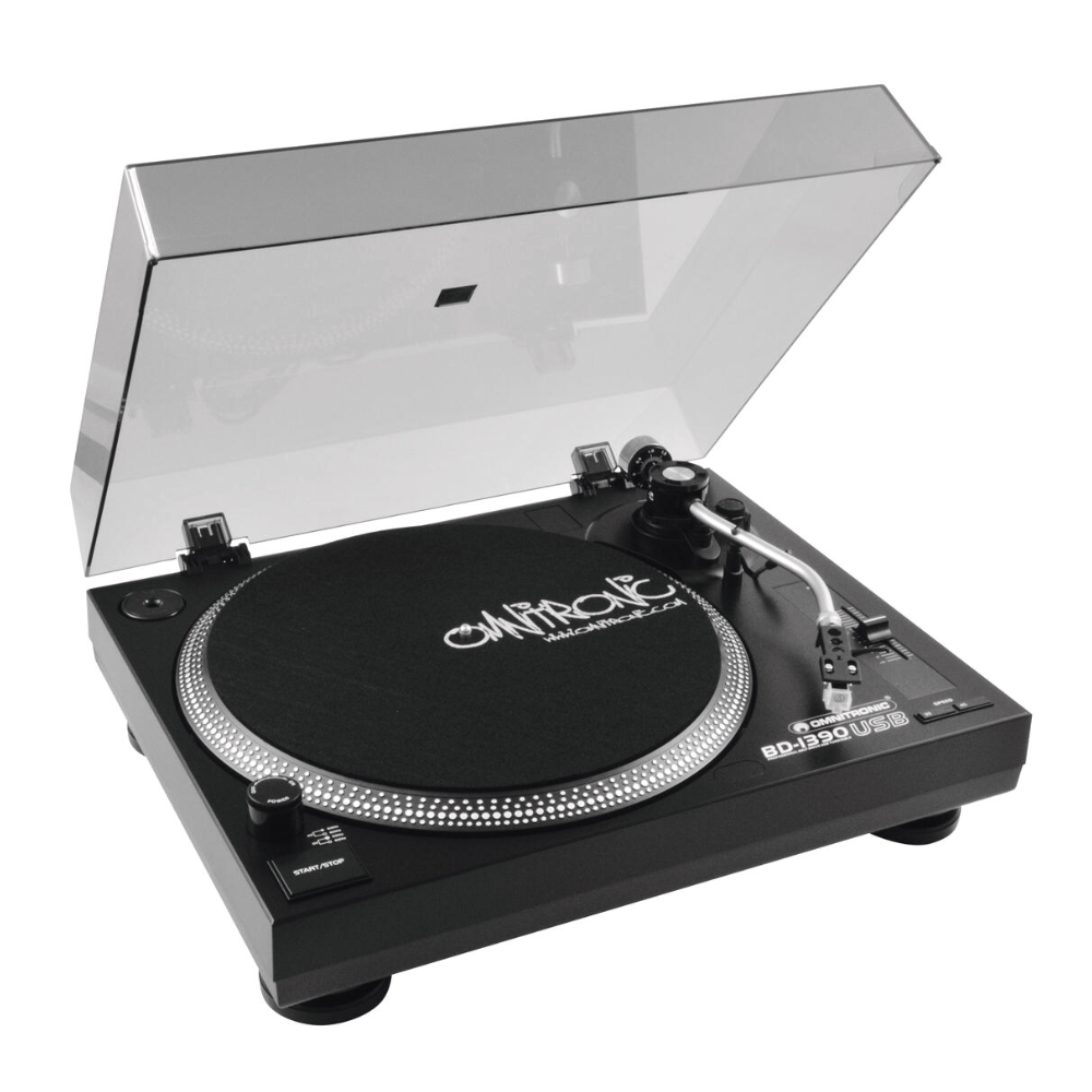 Omnitronic BD-1390 USB Draaitafel zwart afbeelding