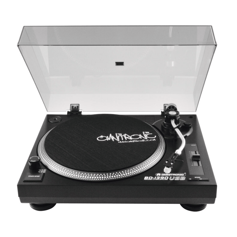 Omnitronic BD-1390 USB Draaitafel zwart BD-1390 USB Draaitafel zwart