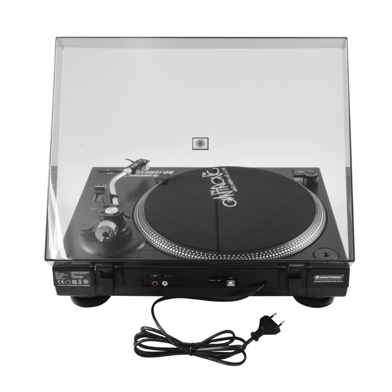 Omnitronic BD-1390 USB Draaitafel zwart BD-1390 USB Draaitafel zwart