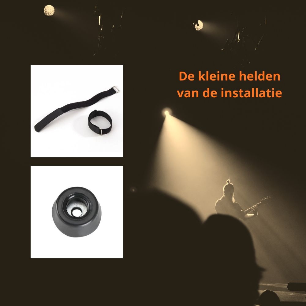 De kleine helden van de installatie: rubber voetjes en kabelbinders van Adam Hall 