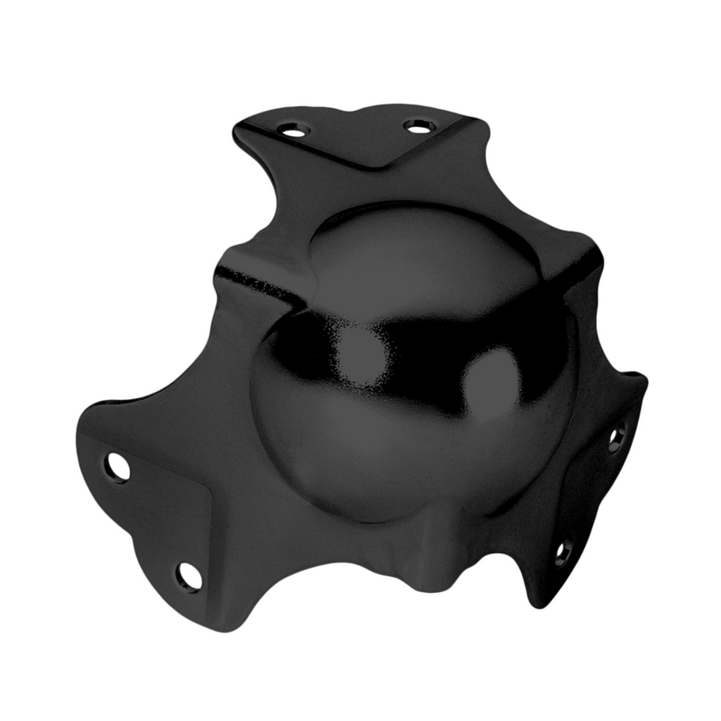 41046BLK Bolhoek groot heavy duty met verzet zwart