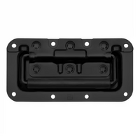 340822BLK Inbouw handgreep PVC zwart