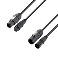 4 Star HTCON 5D 0150 powerCON True1 & 5p XLR IP65 stroom & DMX combikabel 1,5m