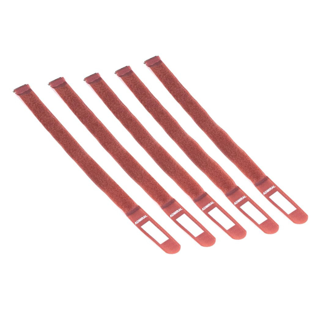 Admiral Cable Wrap kabelbinder 25x380mm bruin (set van 5 stuks) afbeelding