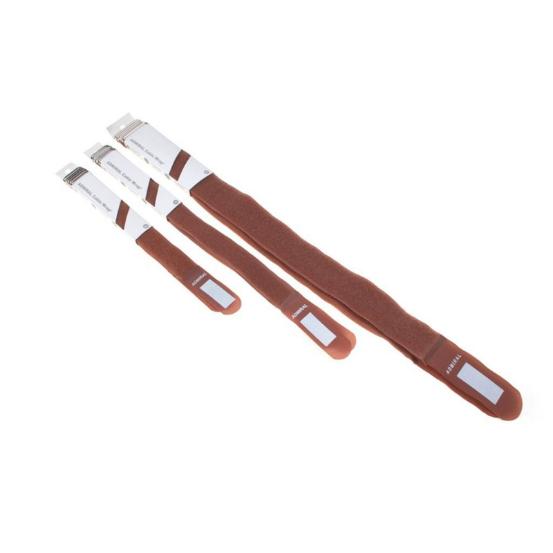 Cable Wrap kabelbinder 25x380mm bruin (set van 5 stuks)