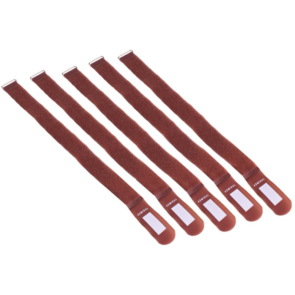 Admiral Cable Wrap kabelbinder 38x550mm bruin (set van 5 stuks) afbeelding