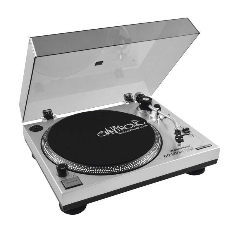 Omnitronic BD-1380 USB draaitafel zilver BD-1380 USB draaitafel zilver