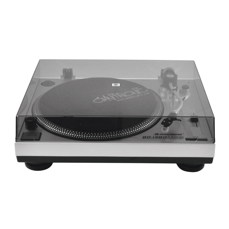 Omnitronic BD-1380 USB draaitafel zilver BD-1380 USB draaitafel zilver