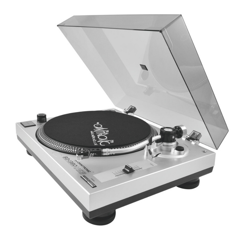 Omnitronic BD-1380 USB draaitafel zilver BD-1380 USB draaitafel zilver