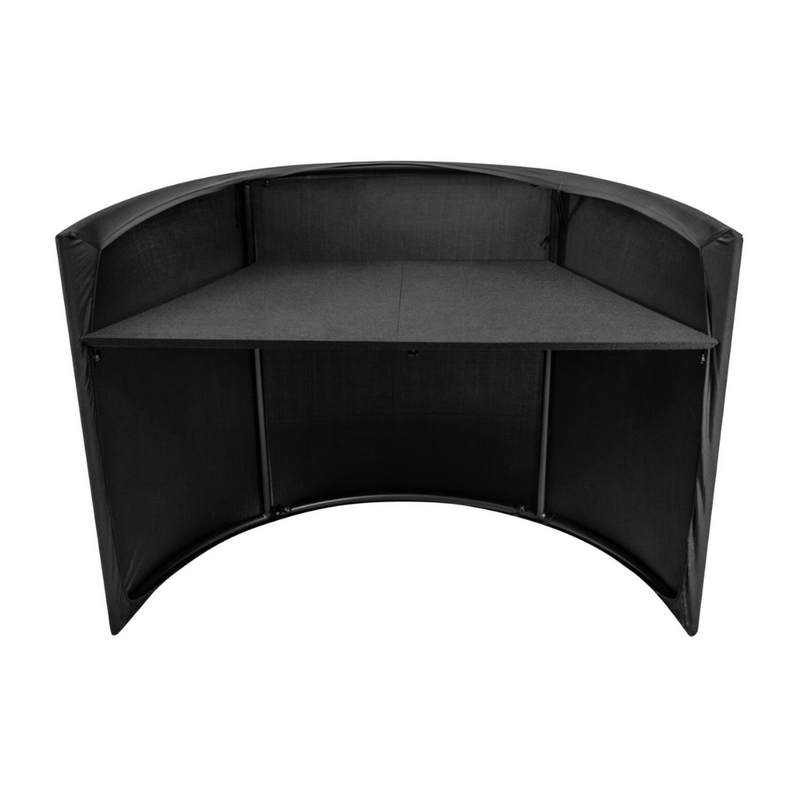 Omnitronic Gebogen mobiele DJ booth met tas zwart Gebogen mobiele DJ booth met tas zwart