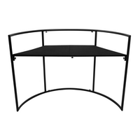 Omnitronic Gebogen mobiele DJ booth met tas zwart Gebogen mobiele DJ booth met tas zwart