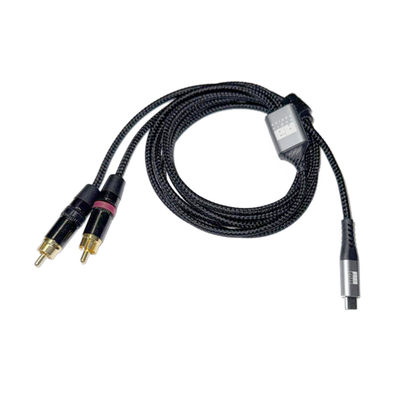 Audio Basics UCA1 USB-C naar 2x RCA kabel UCA1 USB-C naar 2x RCA kabel