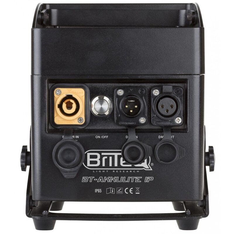 Briteq BT-Akkulite IP buiten verticale LED-par 6x 10W RGBWA IP65 BT-Akkulite IP buiten verticale LED-par 6x 10W RGBWA IP65