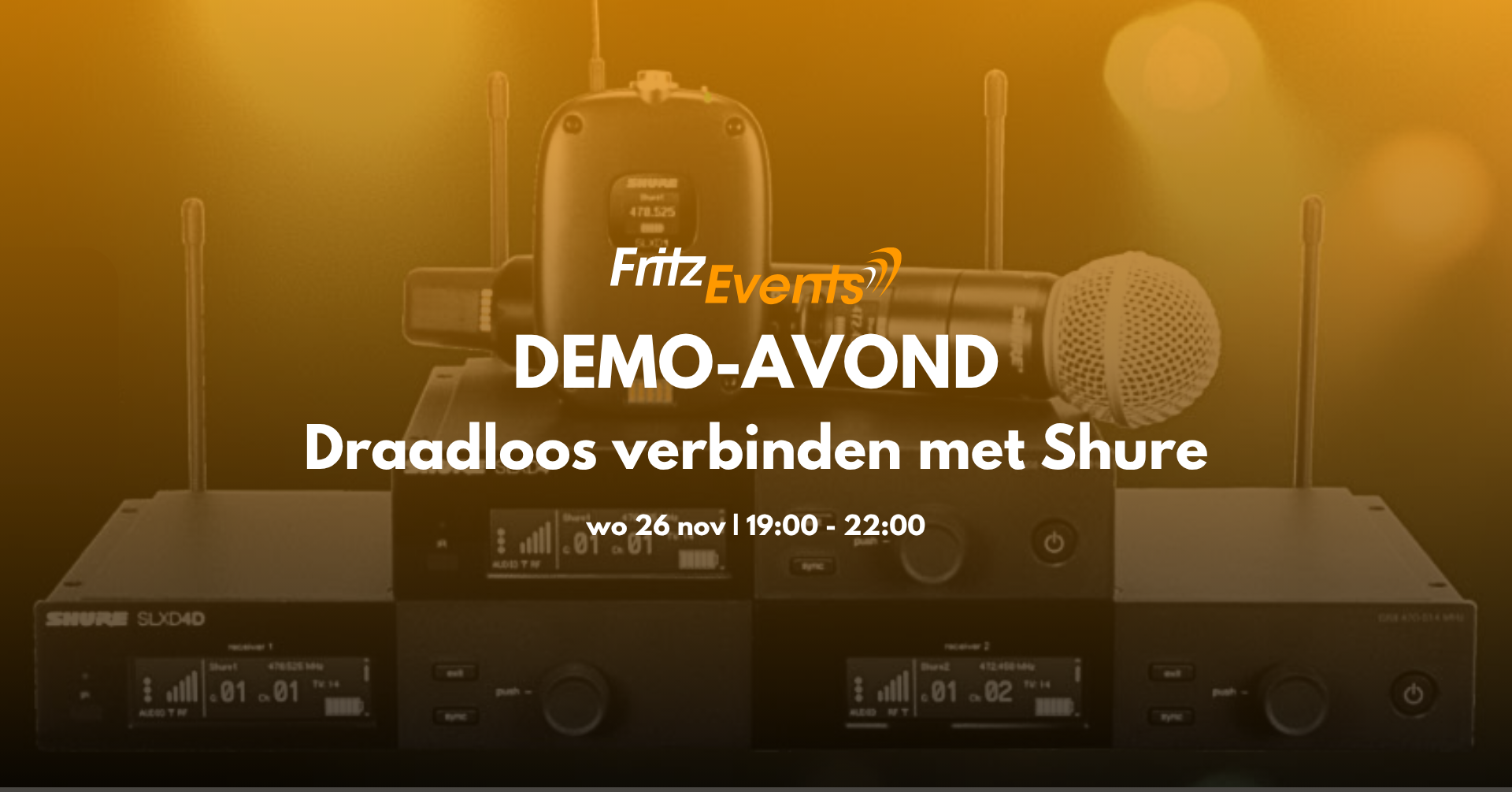 Demo-avond Draadloos verbinden met Shure