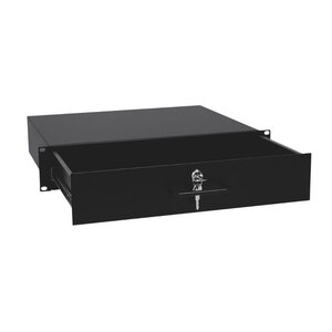 Racklade met slot 2HE