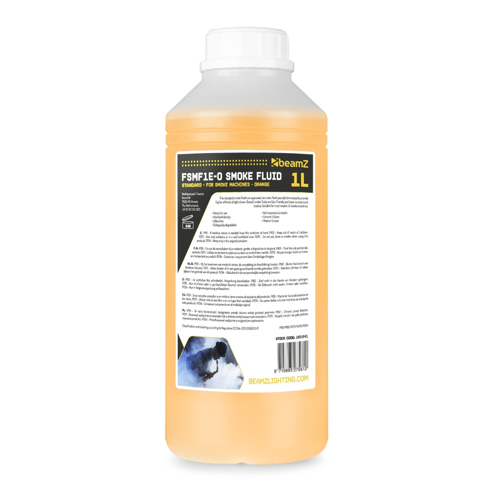 BeamZ Rookvloeistof Eco oranje 1L