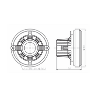 BMS 4524L 1 inch driver 25W 8Ohm