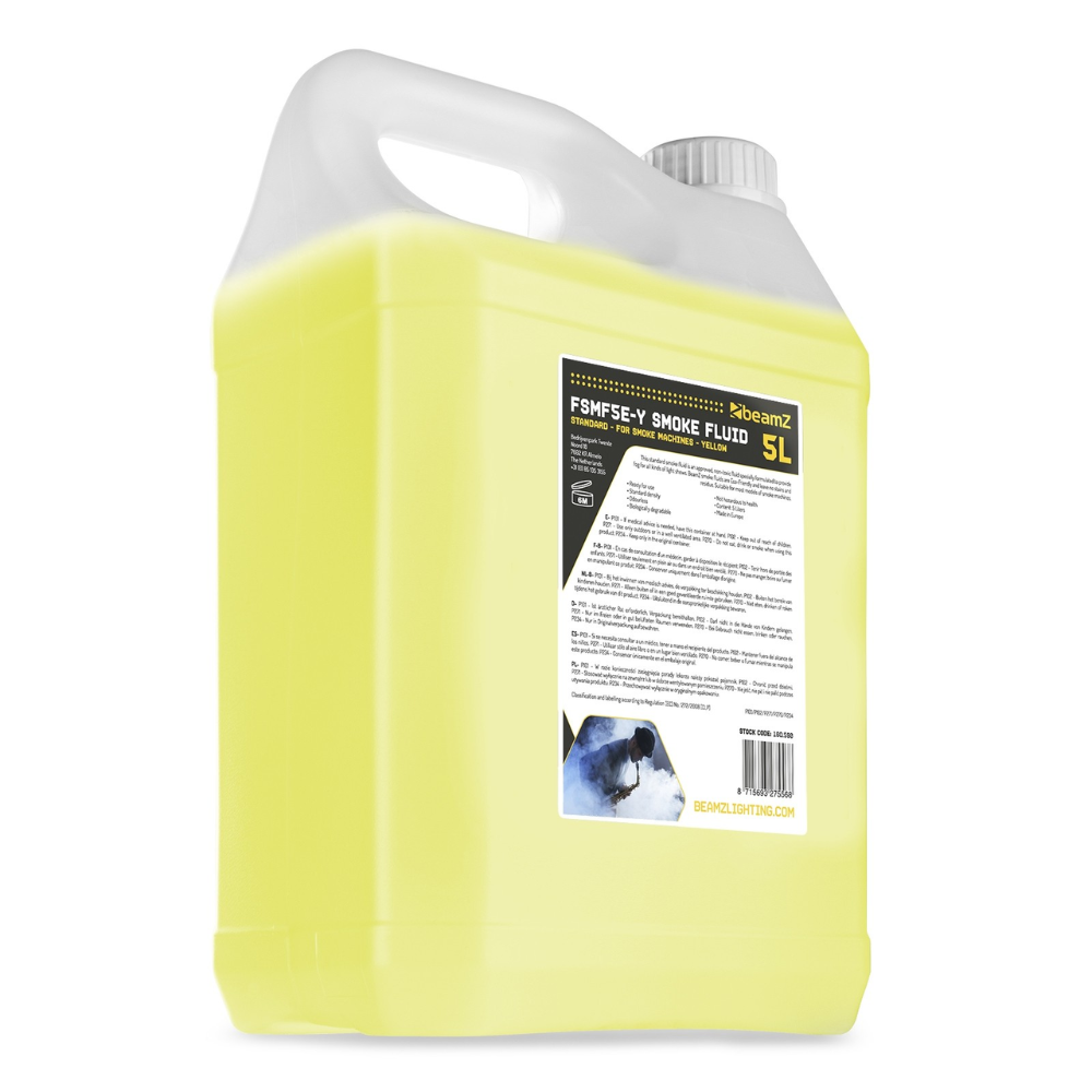 BeamZ Rookvloeistof Eco geel 5L