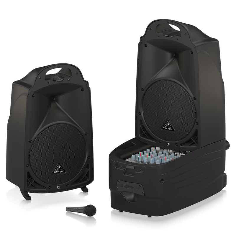 Behringer Europort PPA2000BT 8-kanaals draagbaar PA systeem met BT Europort PPA2000BT 8-kanaals draagbaar PA systeem met BT
